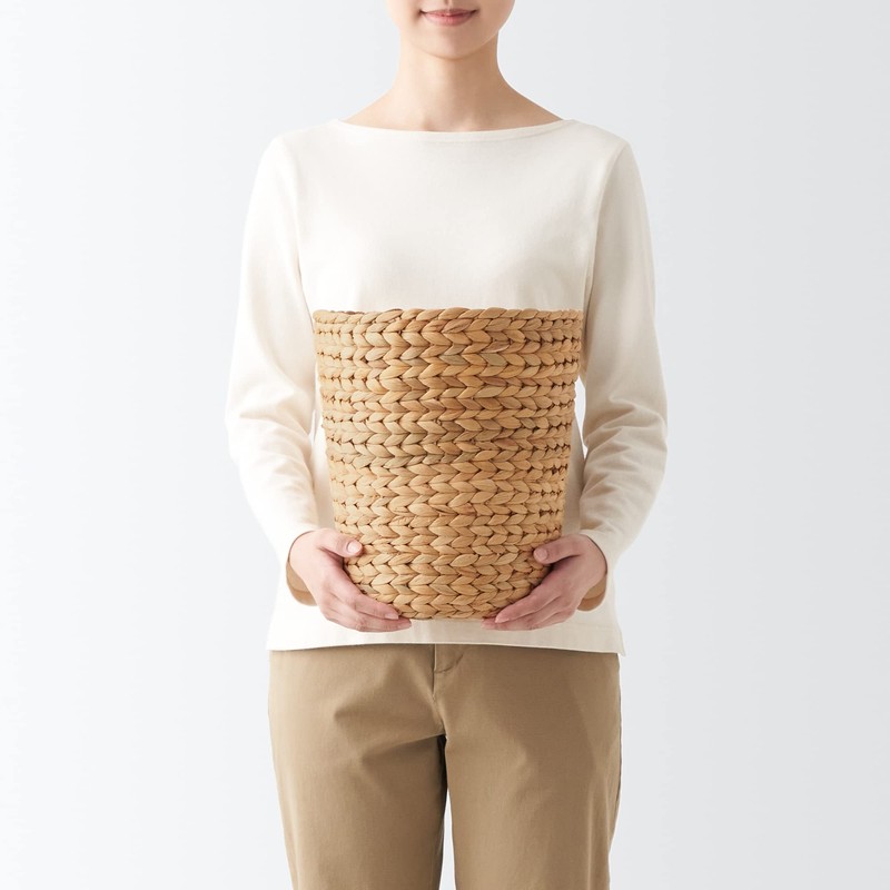 Muji 12361077 Round Basket, Diameter 10.2 x Height 11.8 inches
