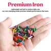 200Pcs Multicolour Split Pins, 8mm x 19mm Paper Fasteners, Plated