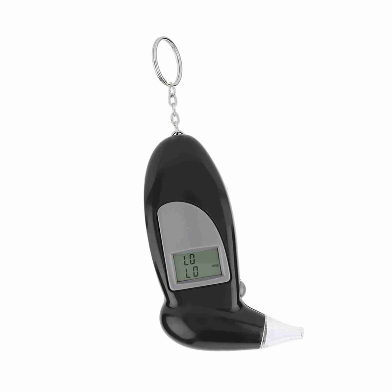 Digital LCD Screen Alcohol Breath Tester Portable Keychain Breath Analyzer