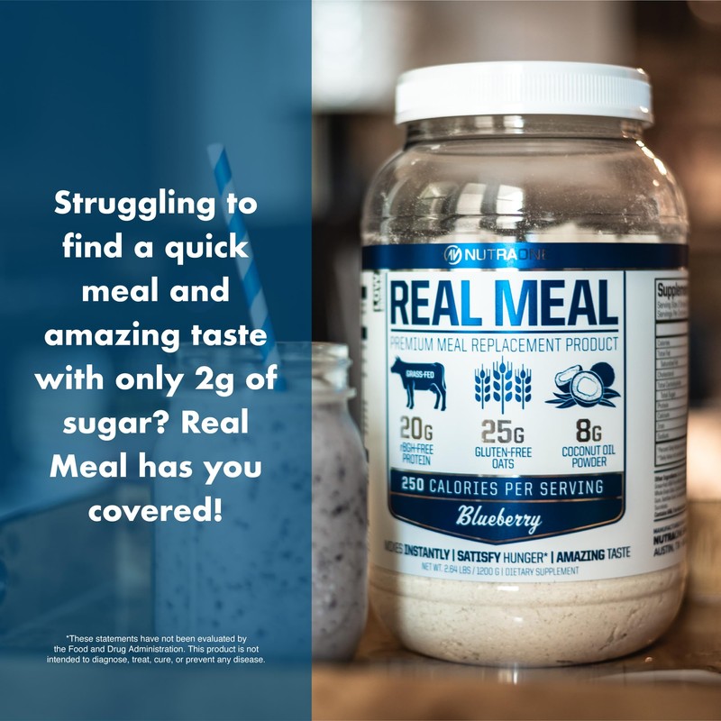 Real Meal by NutraOne - Perfect Meal Replacement Powder for