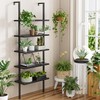 Shahoo Ladder Shelf, 5-Tier Bookshelf with Metal Frame, Open Display