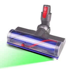 Quick Release Motor-Head Cleaner Head Replacement for Dyson V7 V8 V10 V11 V15 SV10 SV11 SV12 SV14 Vacuum, Hard Floor Attachments with LED Headlights, Suction Adjustment Slider