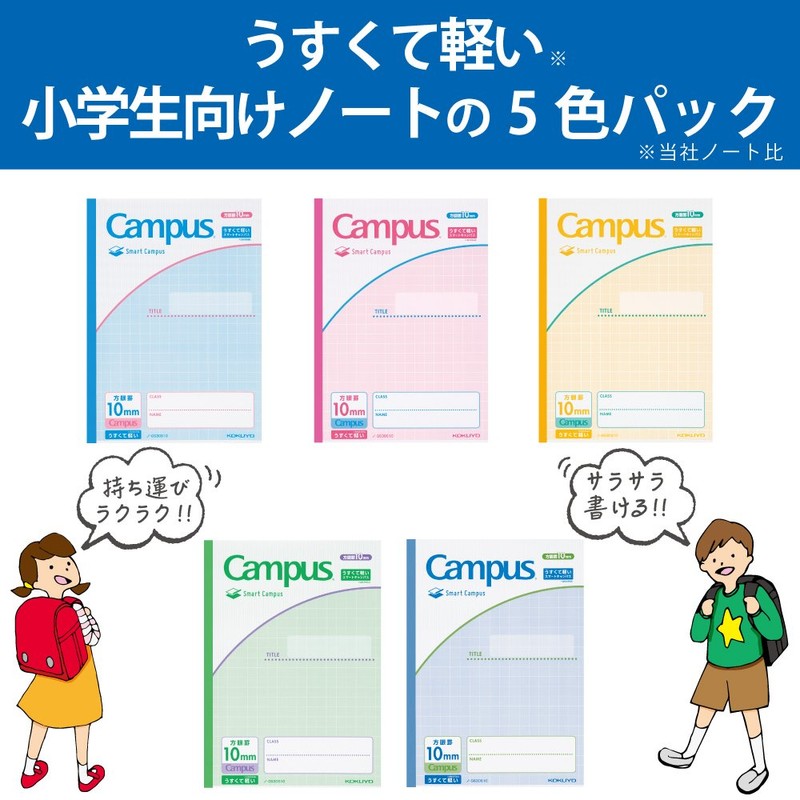 Kokuyo No-GS30S10X5 Notebook, Campus Notebook, Smart Campus Notebook, B5, 0.4