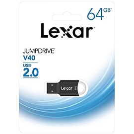 Lexar JumpDrive V40 USB 2.0 Flash Drive, 64 GB Capacity