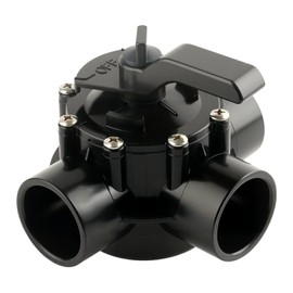 4715 3 Port 1-1/2 to 2-Inch Positive Seal NeverLube Valve Compatible with Jandy, 1.5 Inch 3 Way Diverter Valve for Pool, Bathtub and Spa (4715 3-Port)