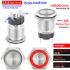 UL Listed 15Amp Latching Push Button Switch 16mm Waterproof IP67