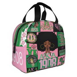 TFFEAY Sorority Lunch Box for Men Women Insulated Reusable Portable Travel Picnic Waterproof Lunch Tote Bags