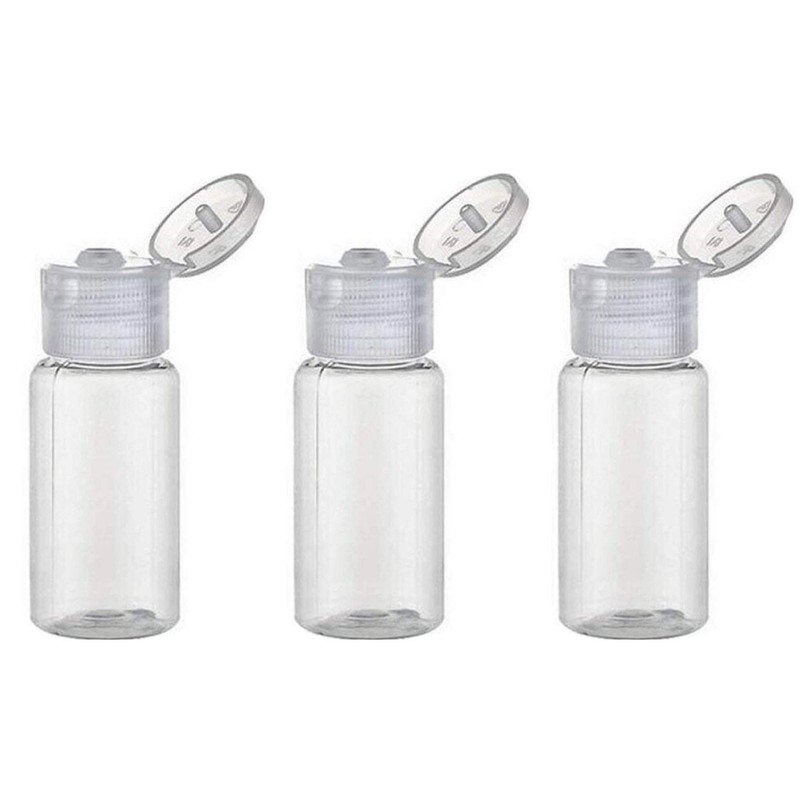 12 pieces 15 ml/ 0.5 oz Empty Refillable Transparent Plastic