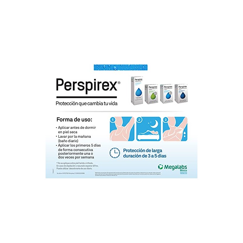Perspirex Roll-On Original Antitranspirante para el Control de la Sudoración,