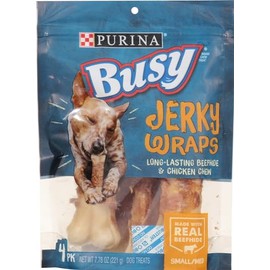 Busy Jerky Wraps Chew Treats for Small/Medium Dogs