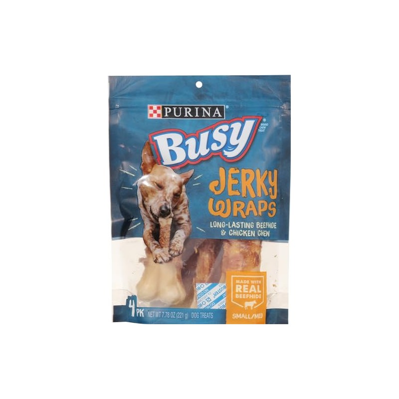 Busy Jerky Wraps Chew Treats for Small/Medium Dogs