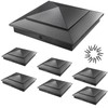 12 Pack Pyramid Aluminum Post Caps for 4x4 Wood Posts