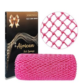 Esponja Red Africana Auténtica Exfoliante Baño Corporal Accesorios Ducha Rosa