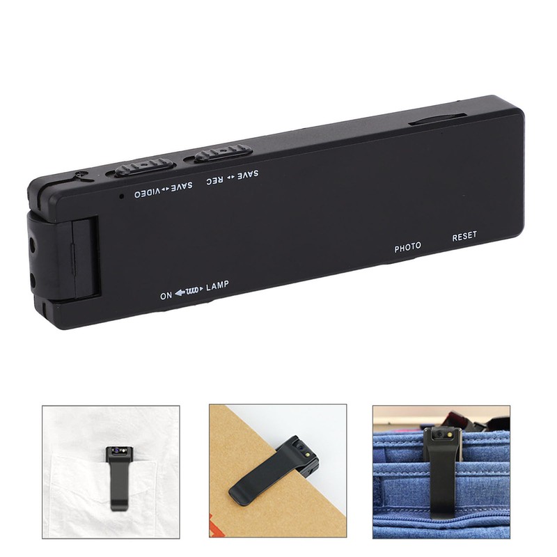 Body Mounted Camera 1080P Clip On USB Rechargeable Pocket Video