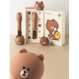[Line Friends] Focused Ultrasound Effect Beauty Device Brown / [라인프렌즈] 집중초음파 이펙트 뷰티디바이스 브라운