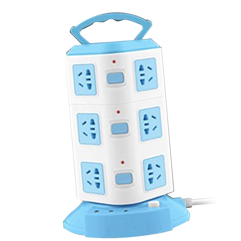 Power Strip Tower Type Multifunctional Socket Outlet Overload Protection Portable