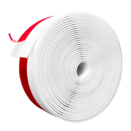 Silicone Weather Stripping, 3 inch (W) x 20 Ft (L) Door Draft Stopper, Windows Seal Strip for Gaps of Door and Windows, Garage Door Under Bottom, Sealing Tape Shower Doors Sweep, White