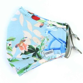 Komodo Face Mask Reusable Cloth Face Mask - Blue Floral