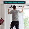 sourcing map Curtain Rod Closet Holders, 1'' Stainless Steel Wardrobe