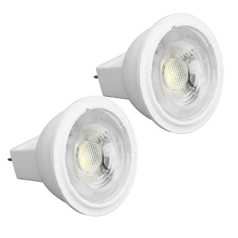 2Pcs MR11 Light Bulb High Brightness 3W 110V Faster Heat