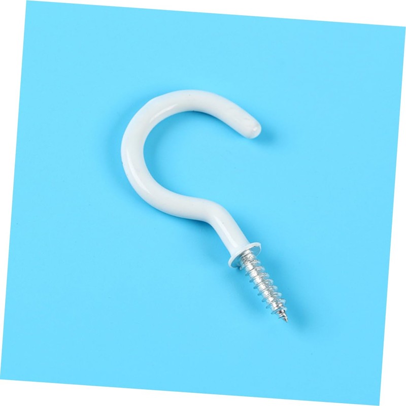 Ciieeo Sturdy 100pcs Metal Ceiling Hooks 5.5cm Long Cup Screw