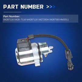 ZACHAGER 04287583 0428 7583 04287116 04272934 Fuel Shut Off Solenoid (2Pins) 12V for Deutz Engine 1011 2011 F3L F3M F4L F4M F3L2011 F4L2011 D2011L4 TD2011L4 TDC2011L4 Stop Down Solenoid Valve Parts