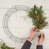 16 Inch Christmas Wire Wreath Frame Metal Wreath Form Front