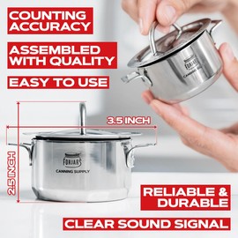 FORJARS Mechanical Kitchen Timer-for Cooking Wind up-Manual timers 60-Minute-Clock with Loud Alarm-No Batteries Required-Ideal for Food