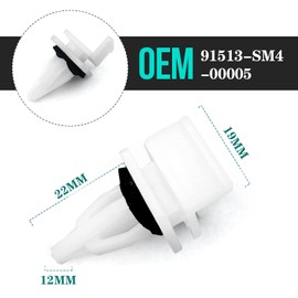 20pcs Rocker Panel Moulding Clip Retainer for Honda Accord Acura Civic Element 91513-SM4-000