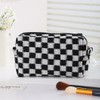 Terceton Checkered Makeup Bag Cute Upencil Case Travel Pouch Portable