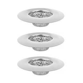 Wjelet 3 Pieces Sink Strainer, Strainer, Shower Drain Hair, Sink Strainer, Kitchen Sink, Sink Strainer, Stainless Steel, Silver