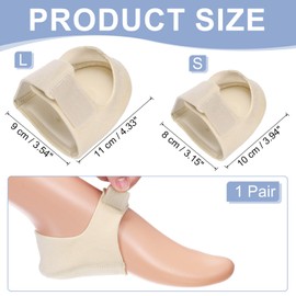 PATIKIL Heel Protectors, 1 Pair Heel Cups Adjustable Heel Cushion Pads Hook and Loop Fastener Heel Supports for Heel Pain Dry Cracked Heels Spur Pain Men/Women, Yellow Small