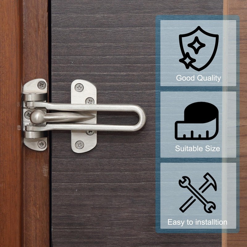 PATIKIL Door Chain Lock, 1 Pcs Door Swing Bar Lock