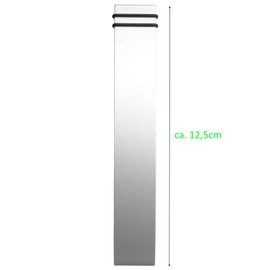REFLECTS Bottle Opener Aluminium Matte Silver Bottle Opener Elegant Silver 125 mm Set of 2