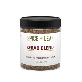 Premium Kebab Blend by Spice + Leaf, 3.5 oz - Kosher, Vegan Preservative Free Spice. Vegetarian, Dairy Free and Salt Free