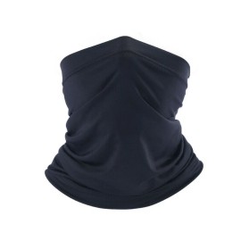Unbranded Half Face Mask Neck Gaiter Summer Cooling Turban Neck Scarf for Fishing Cycling - Black