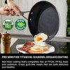 MsMk 10 Inch Frying Pan Nonstick with Lid, Induction Fry