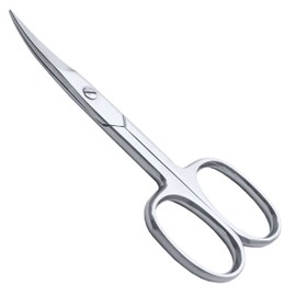 ME MAXEQUIP Cuticle Nail Scissors Curved Blade Professional Stainless Steel Beauty Scissors, for Manicure Pedicure, Eyebrows, Nose, Beard, Hair Trimming Beauty Grooming Thick Toenails Women Men