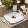 Elegant Stemless White Wine Goblets with Gold Rim - 12
