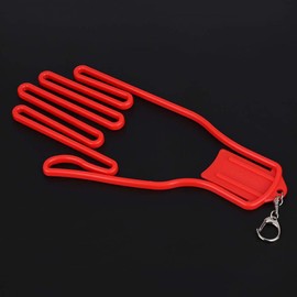 Tbest Guante de Camilla Soporte Marco,Suspensión de Guardián de Guantes Plastico Guantes de Soporte de Bastidor Guante de Keeper para, Béisbol, Racquetball,Tenis y Fútbol(Rojo)