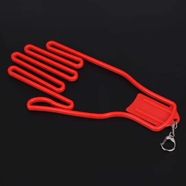 Tbest Guante de Camilla Soporte Marco,Suspensión de Guardián de Guantes Plastico Guantes de Soporte de Bastidor Guante de Keeper para, Béisbol, Racquetball,Tenis y Fútbol(Rojo)