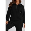 PRETTYGARDEN Long Sleeve Half Zip Sweatsuits Women 2 Piece Outfit