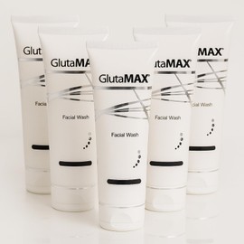 GlutaMAX Facial Wash, Smooth Texture Gentle Cleanser with Glutathione Collagen Expoliants for Daily Face Care and Clarity - 50ml x 5 Bottles