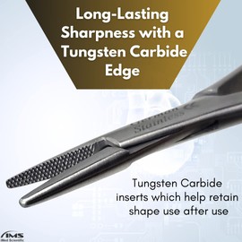 Dental Orthodontic Mathieu Pliers - Ligature Orthodontic Tool Stainless Steel Needle Holder Dental Pliers for Braces Elastic Ligatures Locking Elastic Placing Plier (Needle Holder - 7")