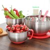 Rorence Stainless Steel Mixing Bowls: Metal Mixing Bowl Set with