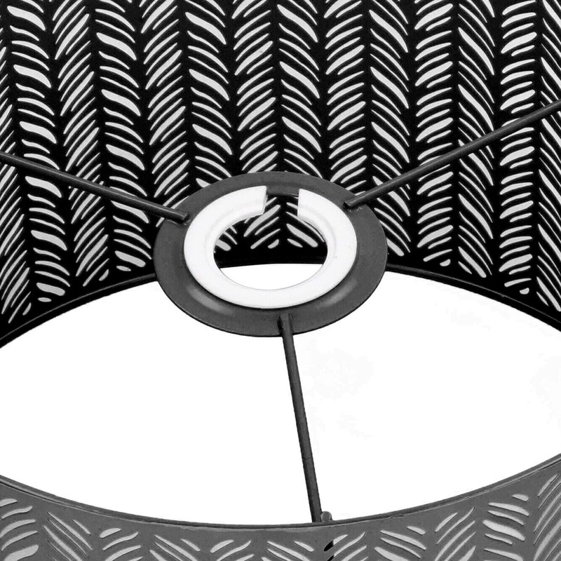 Drum Lamp Shade E27 E14 Clip Fir Leaf Shape Hollow