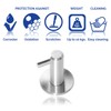 Kon-fort Home Towel Hook, 2 Pack Bathroom Hooks Brushed Steel,