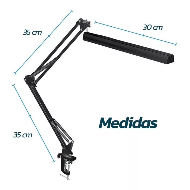 Tropicaltree 4 Lámparas De Escritorio Led Brazo Oscilante Giratoria
