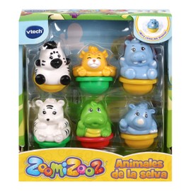 VTech Zoomizooz Set of 6 Animals Jungle Colour (3480-439822) Models