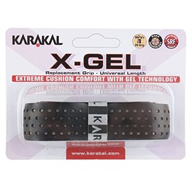 Karakal X-Gel Replacement Grip - Tennis - Badminton - Squash (Black)